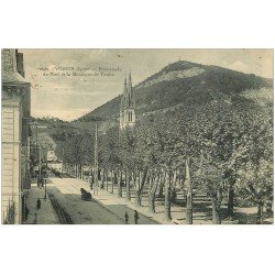 carte postale ancienne 38 VOIRON. Promenade du Mail 1925