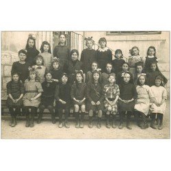 Rare 38 PONT-DE-BEAUVOISIN. Carte Photo de Classe. Photographe Lançon