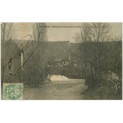 carte postale ancienne 39 ARBOIS. Moulin Cascade Cézy 1907