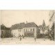 carte postale ancienne 02 BEAURIEUX. La Place 1917. Epicerie Parisienne. Chocolat Félix Potin