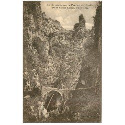carte postale ancienne 06 PONT SAINT-LOUIS. Ravin Frontière 1917