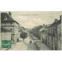 carte postale ancienne 39 CHAMPAGNOLE. Grande Rue 1910