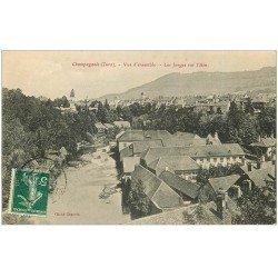 carte postale ancienne 39 CHAMPAGNOLE. Les Forges sur l'Ain 1909