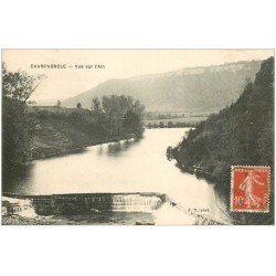 carte postale ancienne 39 CHAMPAGNOLE. Vue sur l'Ain 1912