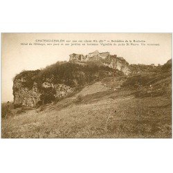 carte postale ancienne 39 CHATEAU-CHALON. Sur son Roc Belvédère de la Rochette