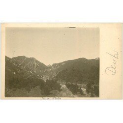 carte postale ancienne 39 GORGES D'ENFER. Carte Photo rare