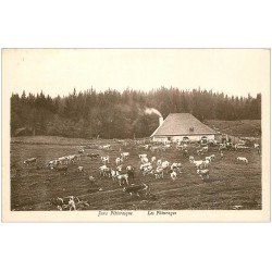 carte postale ancienne 39 LE JURA. Vaches dans les Pâturages