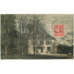 carte postale ancienne 39 MONT-SOUS-VAUDREY. Château Grévy 1906 animation