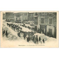 39 MOREZ. Chasse-neige dans Grande-Rue 1904