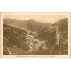 carte postale ancienne 39 MOREZ. Ligne et Viaduc Chemin de fer