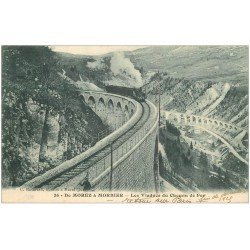 carte postale ancienne 39 MOREZ. Train Viaduc du Chemin de Fer