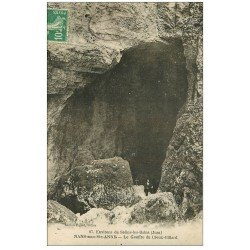 carte postale ancienne 39 NANS-SOUS-SAINTE-ANNE. Gouffre du Creux-Billard 1923