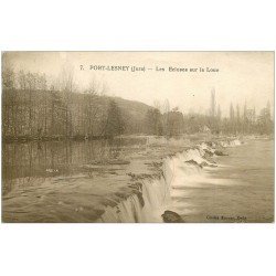 carte postale ancienne 39 PORT-LESNEY. Les Ecluses sur la Loue 1938