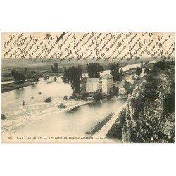 carte postale ancienne 39 ROCHEFORT. Les Bords du Doubs 1916