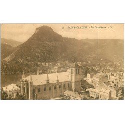 carte postale ancienne 39 SAINT-CLAUDE. Cathédrale 1922