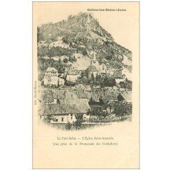 carte postale ancienne 39 SALINS-LES-BAINS. Eglise Saint-Anatoile vers 1900