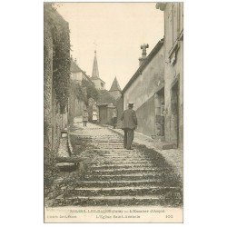 39 SALINS-LES-BAINS. Escalier d'Arçon vers 1900