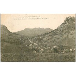 carte postale ancienne 39 SALINS-LES-BAINS. Forts Saint-André et Belin. Mont poupet 1907