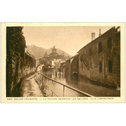 carte postale ancienne 39 SALINS-LES-BAINS. Rivière Salines