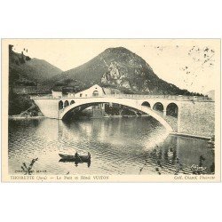carte postale ancienne 39 THOIRETTE. Pont et Hôtel Vuiton