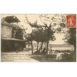 carte postale ancienne 73 AIGUEBELETTE. Hôtel Pension Bellevue 1914