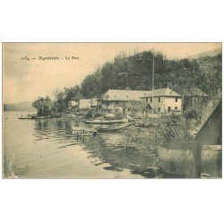 carte postale ancienne 73 AIGUEBELETTE. Le Port 1906