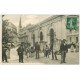 carte postale ancienne 73 AIX-LES-BAINS. Chaises à Porteurs 1909 et Anes