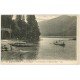 carte postale ancienne 73 AIX-LES-BAINS. Grand Port Dent du Chat Lac du Bourget