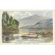 carte postale ancienne 73 AIX-LES-BAINS. Lac du Bourget et Dent du Chat par Sauvage 1918