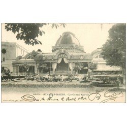 carte postale ancienne 73 AIX-LES-BAINS. Le Grand Cercle 1909