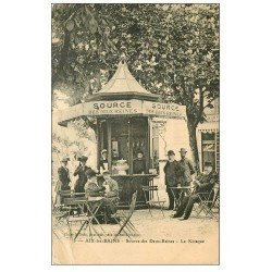 carte postale ancienne 73 AIX-LES-BAINS. Le Kiosque Source des Deux-Reines 1913 en l'état...