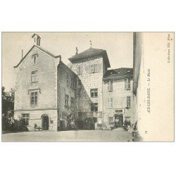 carte postale ancienne 73 AIX-LES-BAINS. Le Musée et Hôtel de Ville ancien