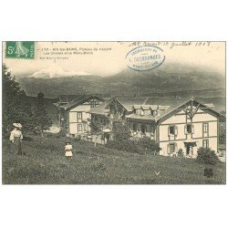 carte postale ancienne 73 AIX-LES-BAINS. Les Chalets Plateau du Revard 1908. Ecrite à Gourmand...