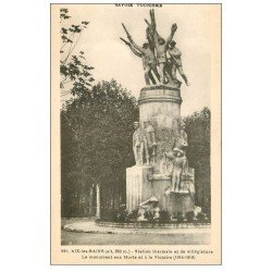 carte postale ancienne 73 AIX-LES-BAINS. Monument aux Morts et Victoire