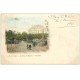 carte postale ancienne 73 AIX-LES-BAINS. Place Revard Chaise à Porteurs 1901-02