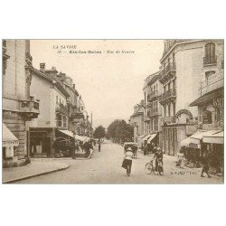 carte postale ancienne 73 AIX-LES-BAINS. Rue de Genève Café de la Paix
