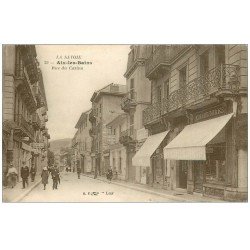 carte postale ancienne 73 AIX-LES-BAINS. Rue du Casino 1920