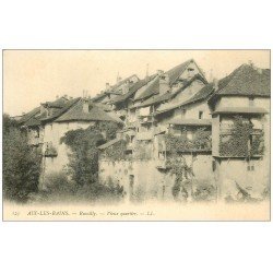 carte postale ancienne 73 AIX-LES-BAINS. Rumilly Vieux Quartier 1921