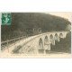 carte postale ancienne 73 AIX-LES-BAINS. Train à crémaillière sur Viaduc Chemin de Fer du Revard