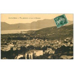 carte postale ancienne 73 AIX-LES-BAINS. Vue et Lac du Bourget 1909