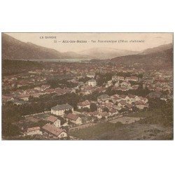 carte postale ancienne 73 AIX-LES-BAINS. Vue panoramique 1919