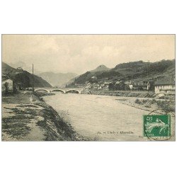 carte postale ancienne 73 ALBERTVILLE. Pont sur l'Arly 1912