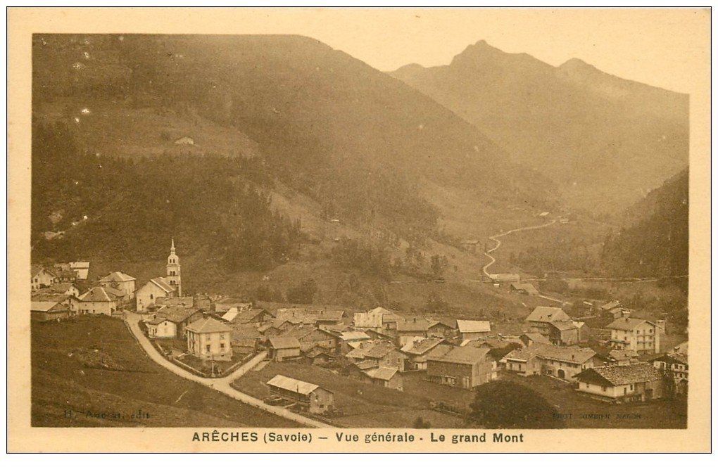carte postale ancienne 73 ARÊCHES. Le Grand mont