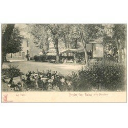 carte postale ancienne 73 BRIDES-LES-BAINS. La Parc bien animé