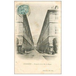 carte postale ancienne 73 CHAMBERY. 1903 Rue de Boigne Kiosque journaux et vespasiennes