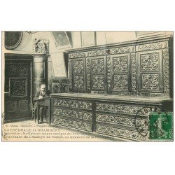 carte postale ancienne 73 CHAMBERY. Buffet Sacristie Cathédrale 1912