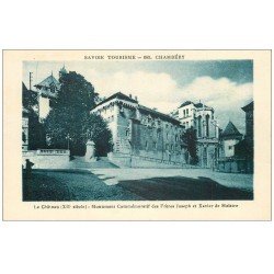 carte postale ancienne 73 CHAMBERY. Château et Monument de Maistre