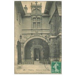 carte postale ancienne 73 CHAMBERY. Entrée Archevêché 1909