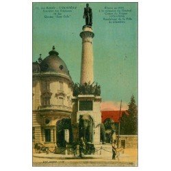carte postale ancienne 73 CHAMBERY. Fontaine Les Quatre Sans-Culs 1934