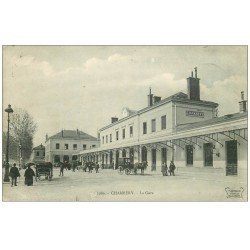 carte postale ancienne 73 CHAMBERY. La Gare 1908